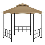 Vidaxl prieel met zijwanden 3,1x2,7 m taupe