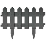 Vidaxl Gazon kanter 25 st 10 m pp anthracite -farvet