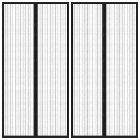 Vidaxl Insect Door Curtains 2 PCS Magnetic 220x100 cm sort