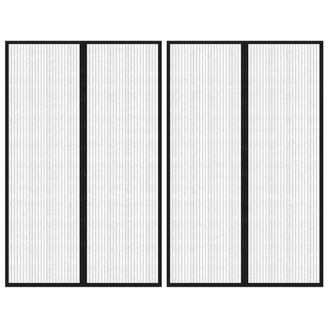 Vidaxl Insect Door Curtains 2 PCS Magnetic 220x130 cm sort