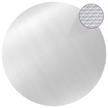 Vidaxl Swimming Pool Cover 417 cm pe sølvfarvet