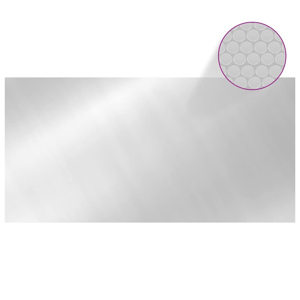 Vidaxl Swimming Pool Cover 732x366 cm pe sølvfarvet