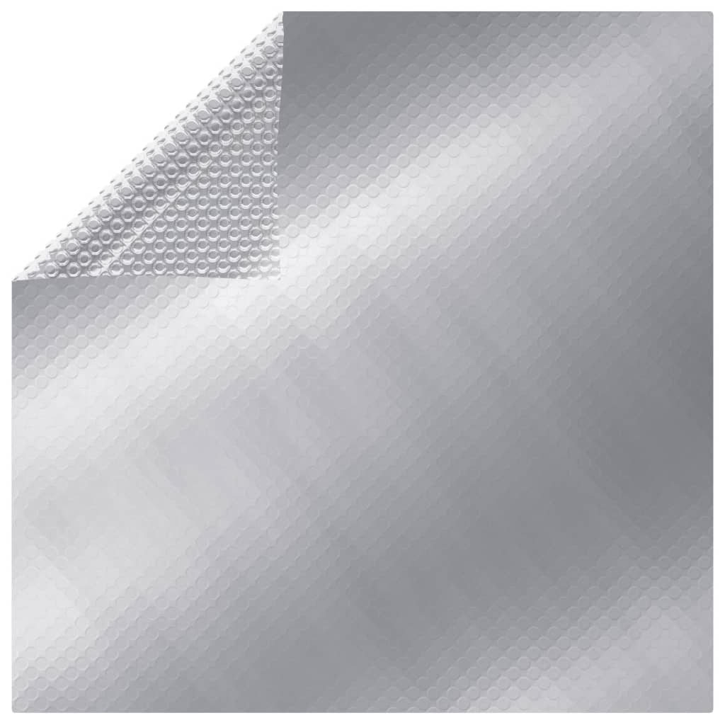 Vidaxl Pool Cover 600x300 cm pe sølvfarvet