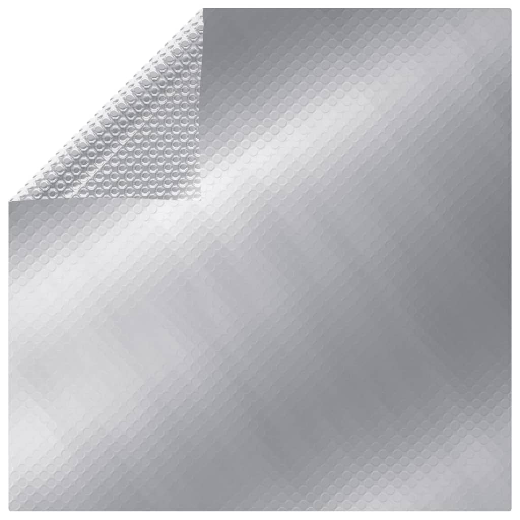 Vidaxl Pool Cover Rectangular 1000x600 cm pe sølvfarvet