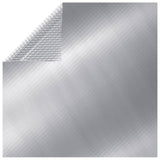 Vidaxl Pool Cover Rectangular 1000x600 cm pe sølvfarvet