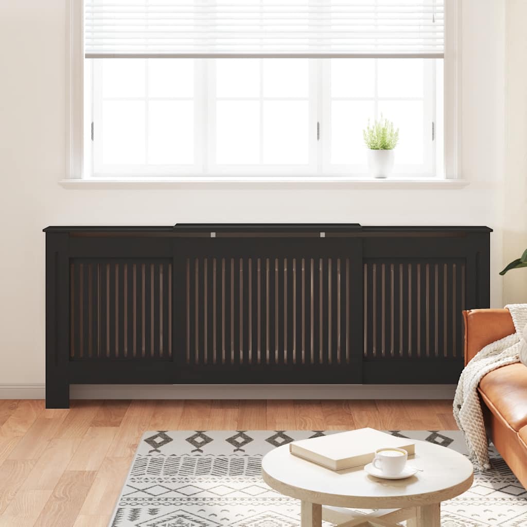 Vidaxl Radiatorom Construction 205 cm MDF sort