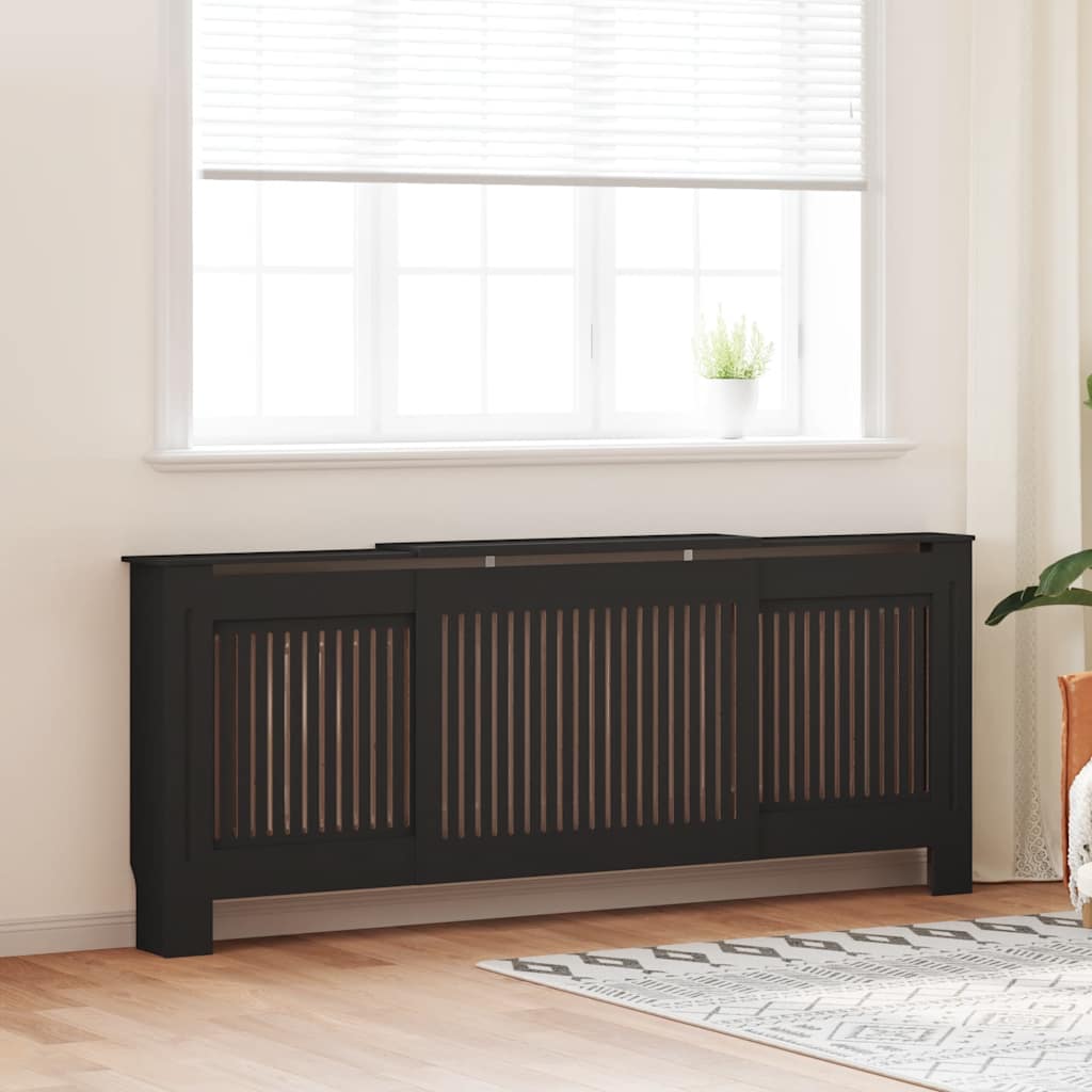 Vidaxl Radiatorom Construction 205 cm MDF sort