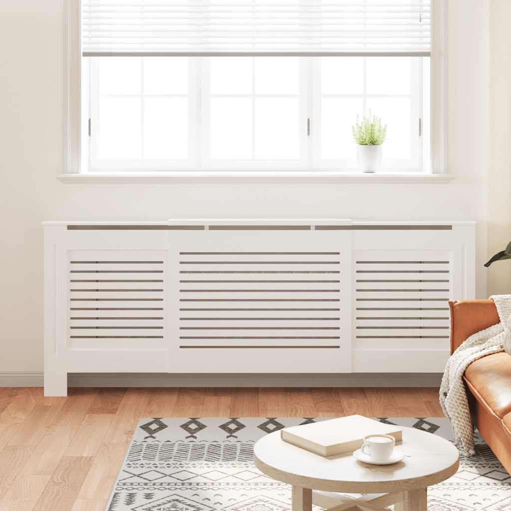 Vidaxl Radiatorom Construction 205 cm MDF White