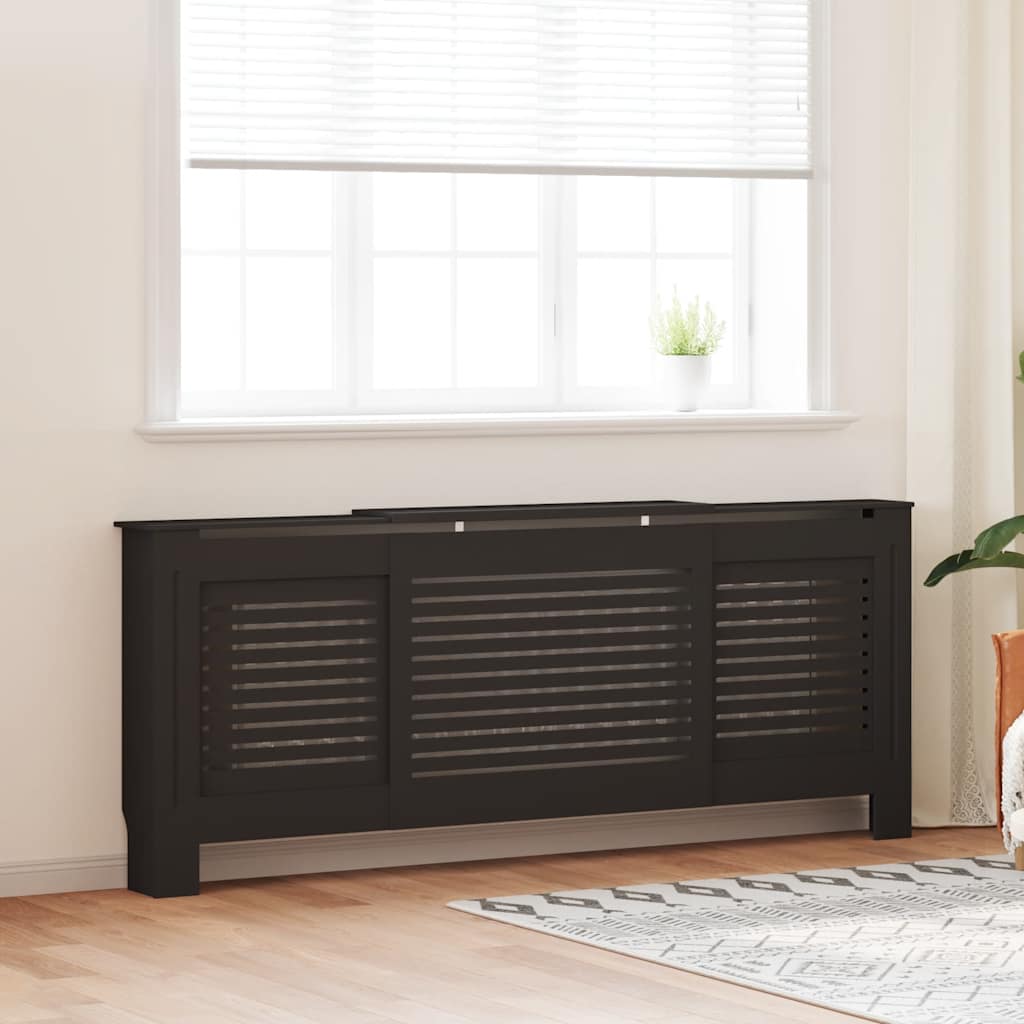 Vidaxl Radiatorom Construction 205 cm MDF sort