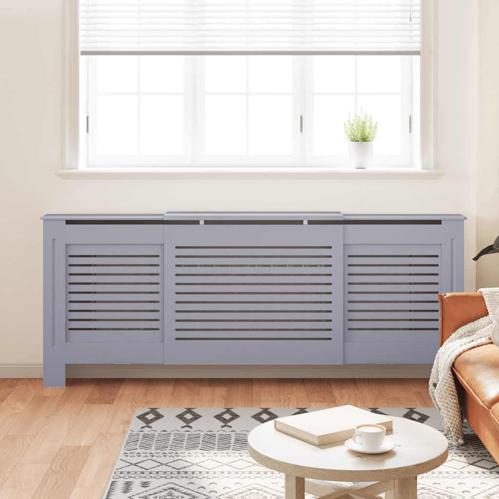 Vidaxl Radiatorom Construction 205 cm MDF Gray