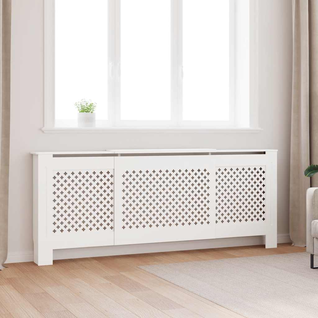 Vidaxl Radiatorom Construction 205 cm MDF White