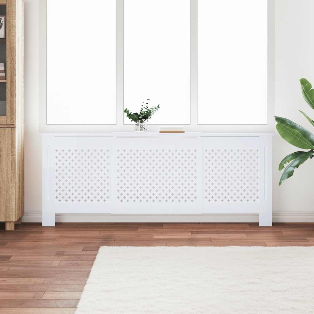 Vidaxl Radiatorom Construction 205 cm MDF White