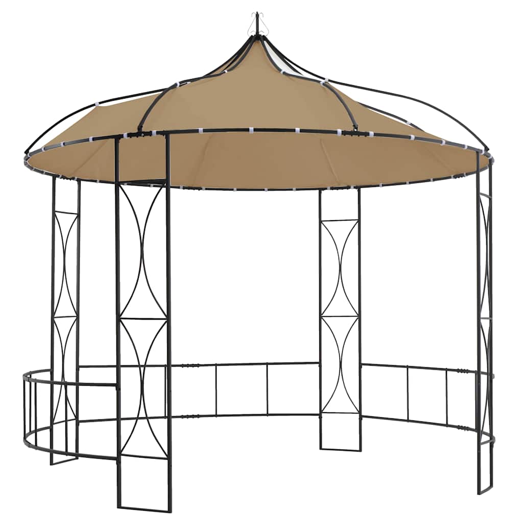 Vidaxl Arbor omkring 300x290 cm taupe