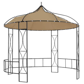 Vidaxl Arbor omkring 300x290 cm taupe