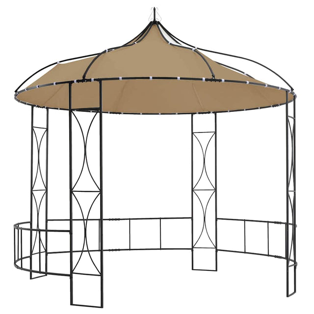 Vidaxl Arbor omkring 300x290 cm taupe