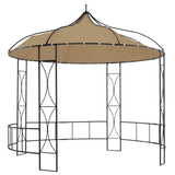 Vidaxl Arbor omkring 300x290 cm taupe
