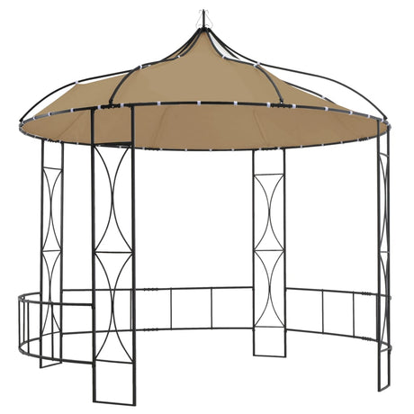 Vidaxl Arbor omkring 300x290 cm taupe
