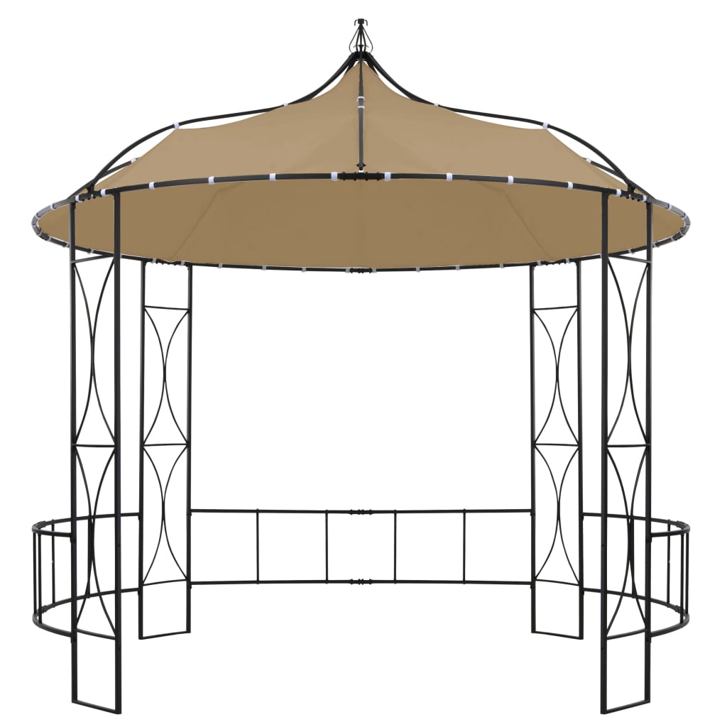 Vidaxl Arbor omkring 300x290 cm taupe