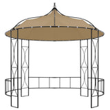 Vidaxl Arbor omkring 300x290 cm taupe