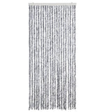 Vidaxl Fly Curtain 90x200 cm Chenille White og Gray