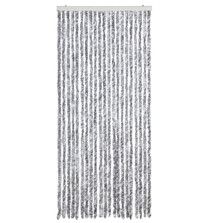 Vidaxl Fly Curtain 90x200 cm Chenille White og Gray