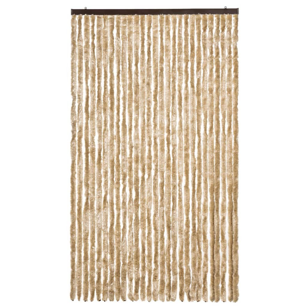 Vidaxl Fly Curtain 118x220 cm Chenille Beige