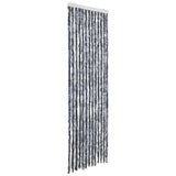 Vidaxl Fly Curtain 56x200 cm Chenille Silver Colored