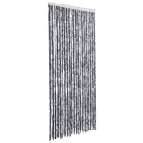 Vidaxl Fly Curtain 90x200 cm Chenille Silver Colored