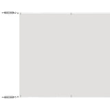 Vidaxl Luifel Vertical 140x600 cm Oxford Stof hvid