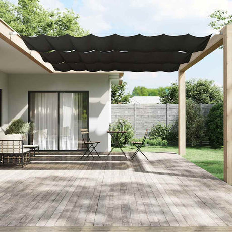 Vidaxl Luifel Vertical 140x420 cm Oxford stof Anthracite -farvet