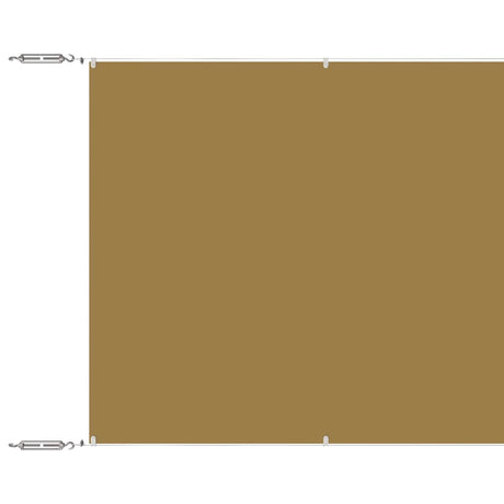Vidaxl Luifel Vertical 60x600 cm Oxford Stof beige