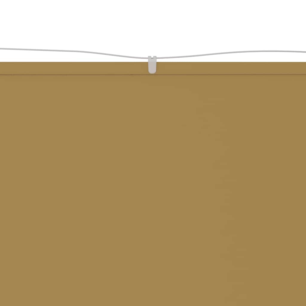 Vidaxl Luifel Vertical 60x1000 cm Oxford Stof beige