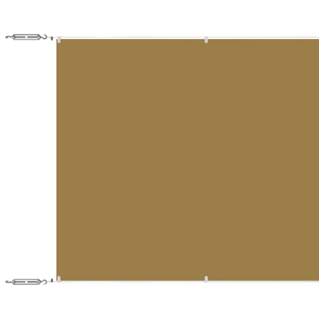 Vidaxl Luifel Lodret 60x1200 cm Oxford Stof beige