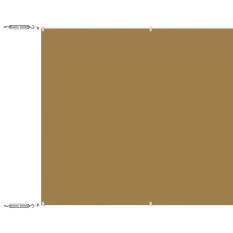 Vidaxl Luifel Vertical 140x1200 cm Oxford Stof beige