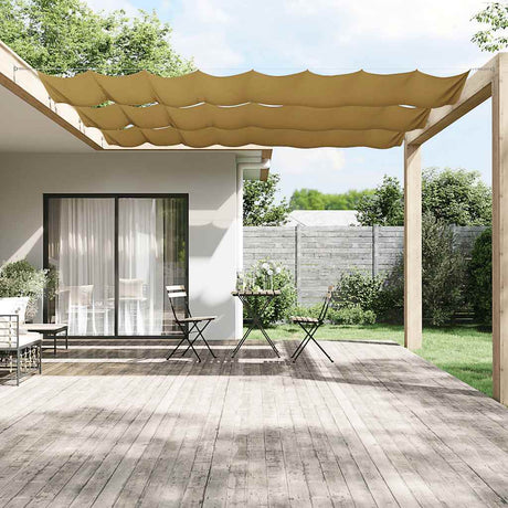 Vidaxl Luifel Vertical 140x1200 cm Oxford Stof beige