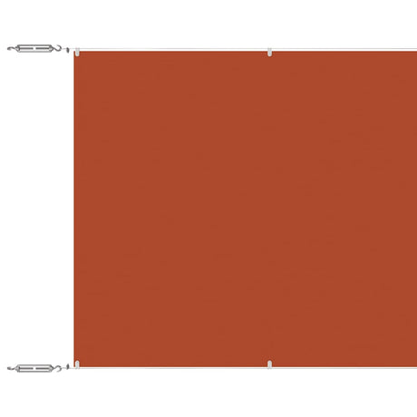 Vidaxl Luifel Vertical 60x1000 cm Oxford Stof Terracotta -farvet
