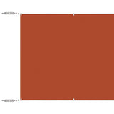 Vidaxl Luifel Vertical 60x1200 cm Oxford Stof Terracotta -farvet