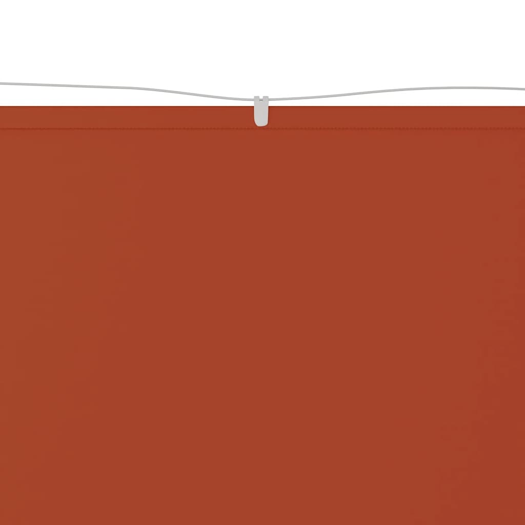 Vidaxl Luifel Vertical 100x800 cm Oxford Stof Terracotta -farvet