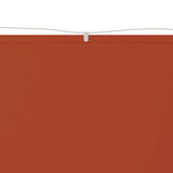 Vidaxl Luifel Vertical 100x800 cm Oxford Stof Terracotta -farvet