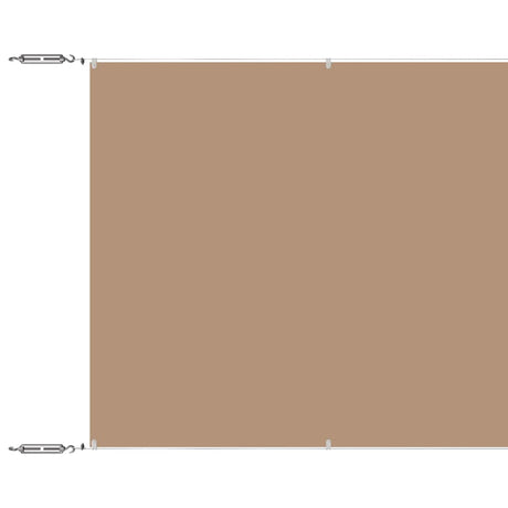 Vidaxl Luifel Vertical 60x1000 cm Oxford Fabric Taupe