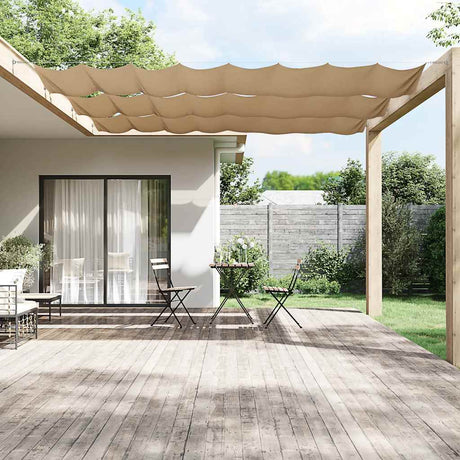 Vidaxl Luifel Lodret 60x1200 cm Oxford Fabric Taupe