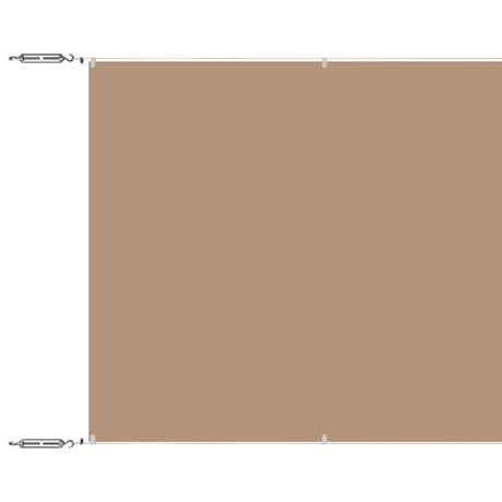 Vidaxl Luifel Lodret 140x600 cm Oxford Fabric Taupe