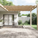 Vidaxl Luifel Lodret 140x600 cm Oxford Fabric Taupe