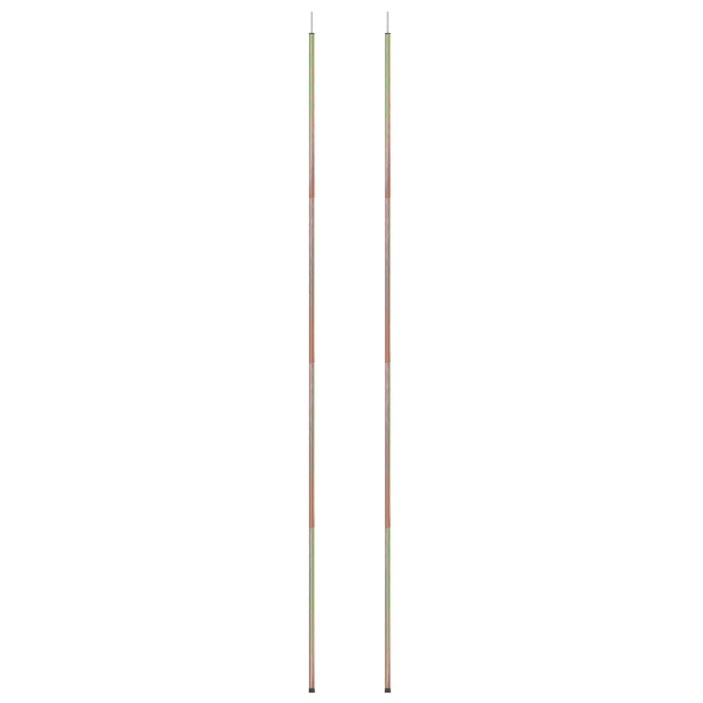Vidaxl Sunset Poles 2 St 200 cm galvaniseret stål