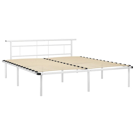 Vidaxl bedframe metaal wit 200x200 cm