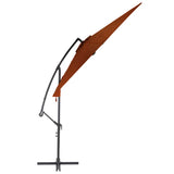Vidaxl Floating Parasol med aluminiumstang 300 cm terracotta -farvet