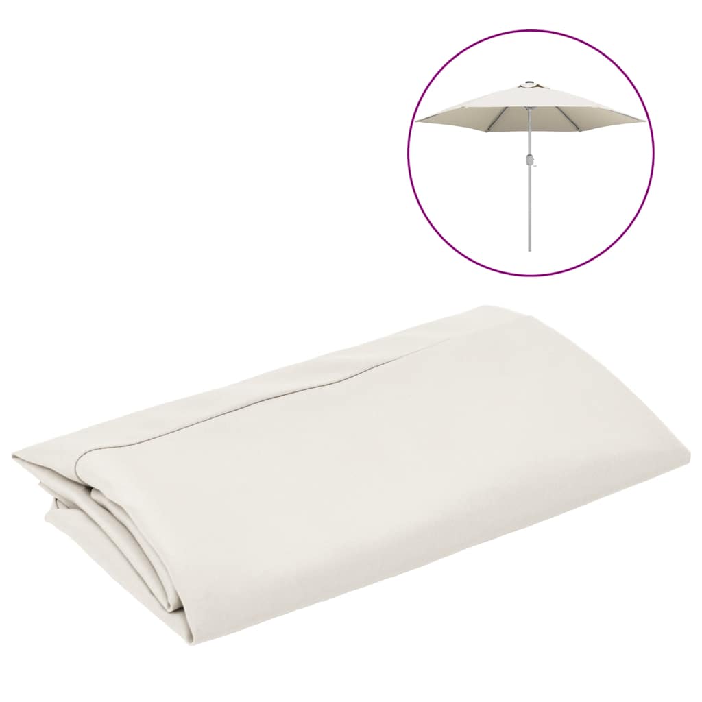 Vidaxl udskiftning klud til parasol 300 cm hvid