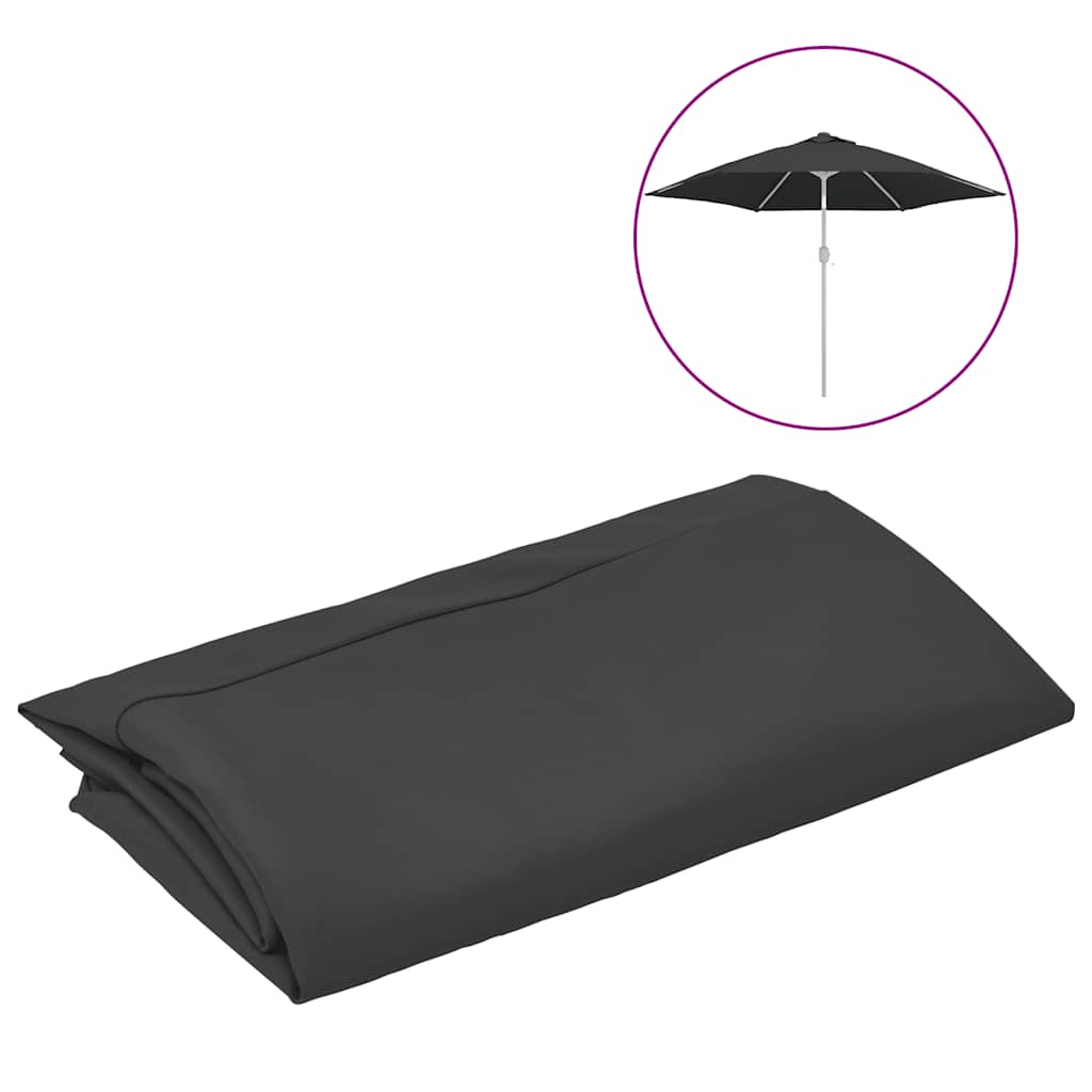 Vidaxl -udskiftningsklud til parasol 300 cm antracit -farvet