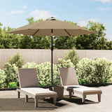 Vidaxl -udskiftningsklud til parasol 300 cm taupe