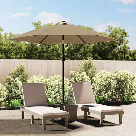 Vidaxl -udskiftningsklud til parasol 300 cm taupe